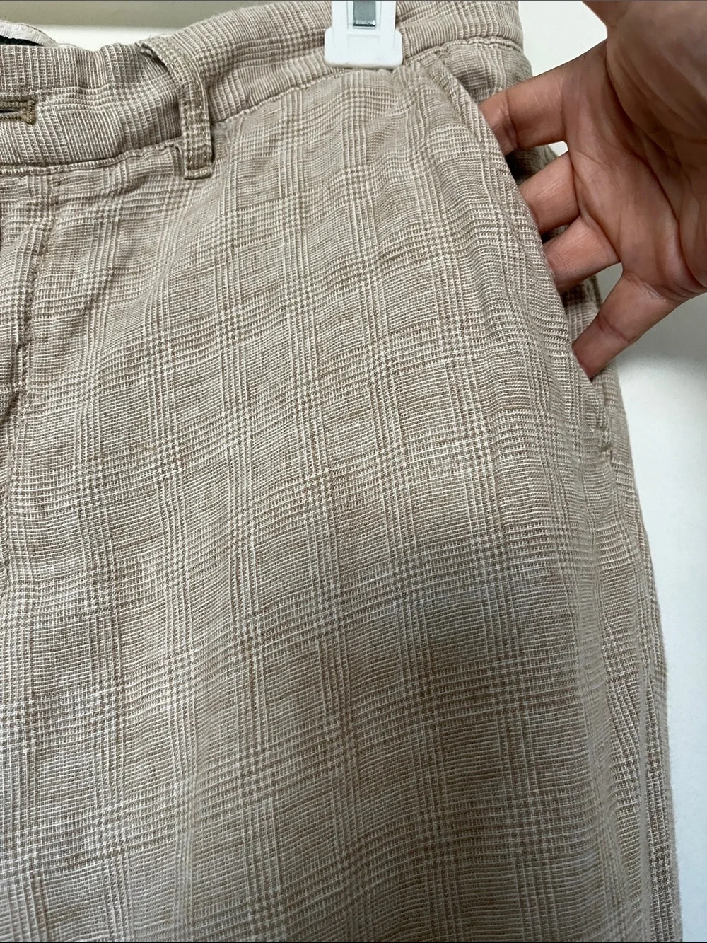 J. Crew Men's Tan 100% LinenChinos Oarsman